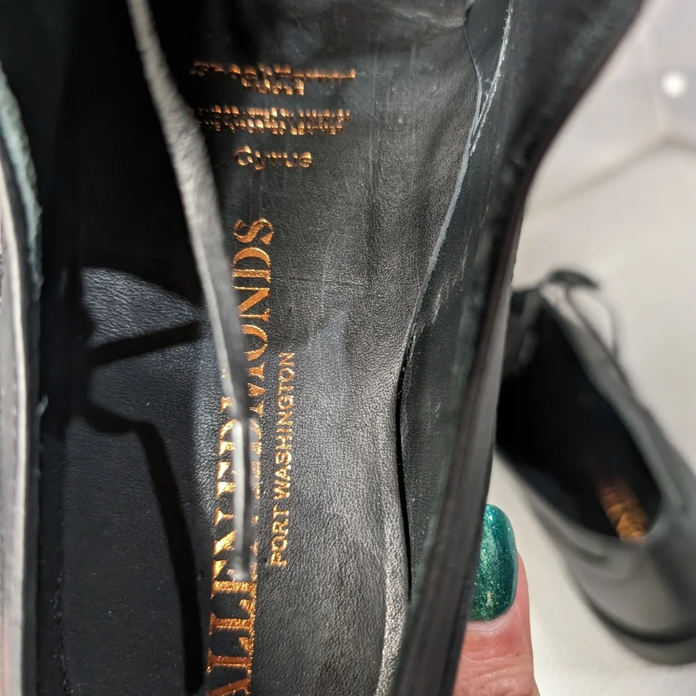 Allen Edmonds‎ Cyrus NWOT 8.5 black leather classic lace up oxford shoes